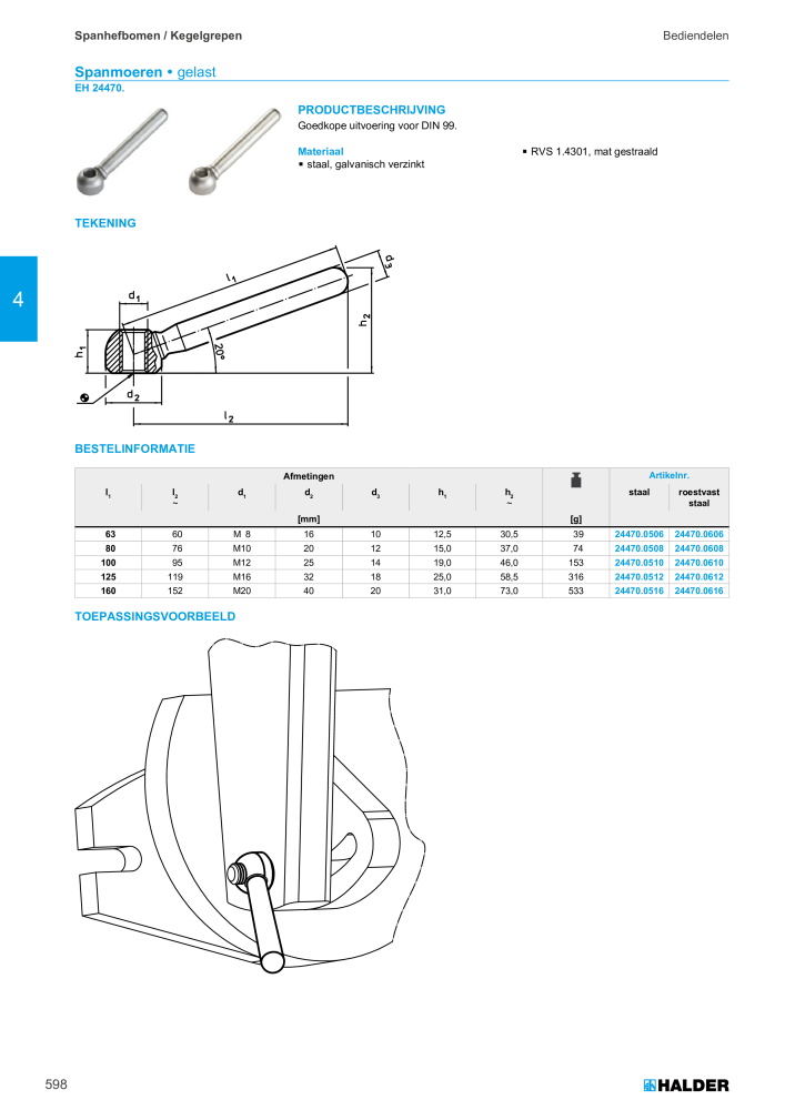 HALDER Hoofdcatalogus Normdelen NR.: 21021 - Pagina 598