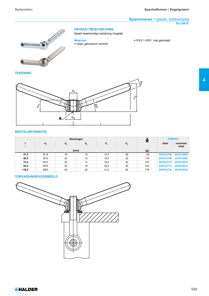 HALDER Hoofdcatalogus Normdelen NR.: 21021 - Pagina 599