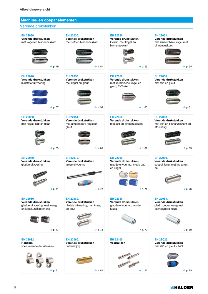 HALDER Hoofdcatalogus Normdelen n.: 21021 - Pagina 6