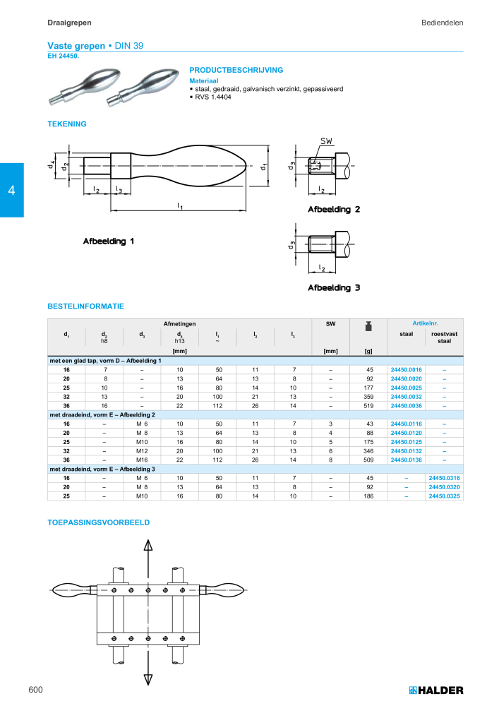 HALDER Hoofdcatalogus Normdelen NR.: 21021 - Pagina 600