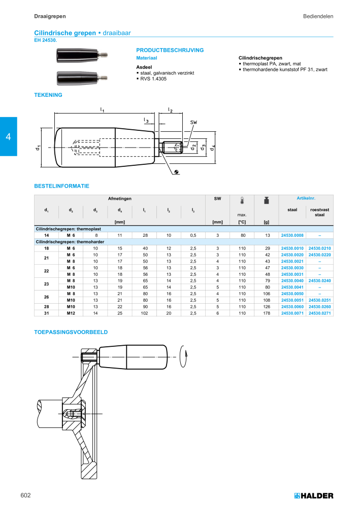 HALDER Hoofdcatalogus Normdelen NR.: 21021 - Pagina 602