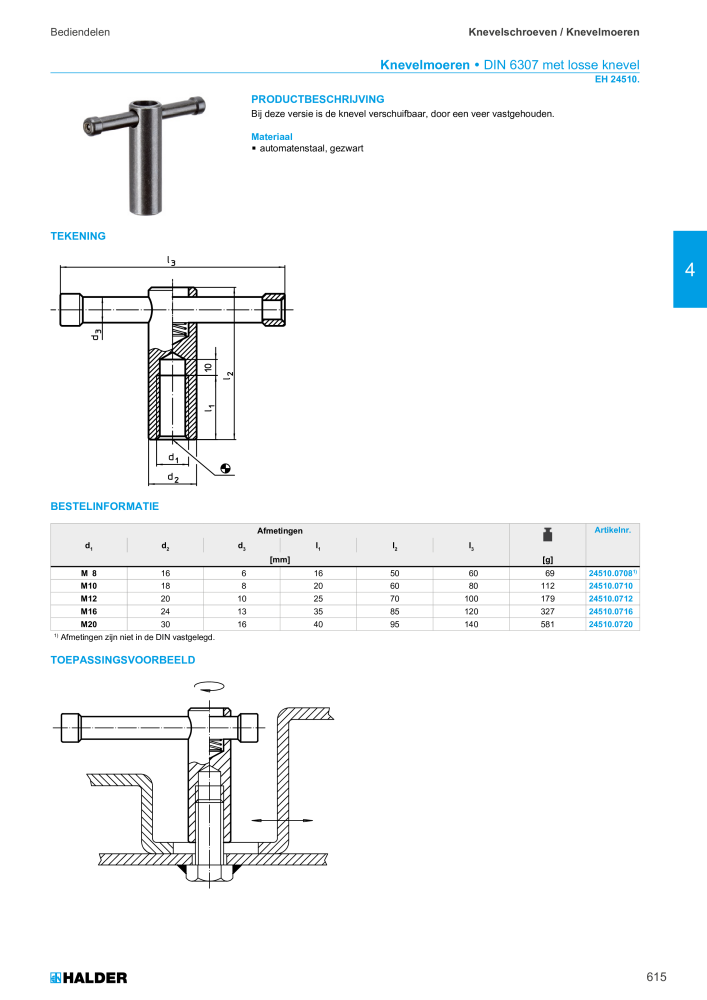 HALDER Hoofdcatalogus Normdelen NR.: 21021 - Strona 615