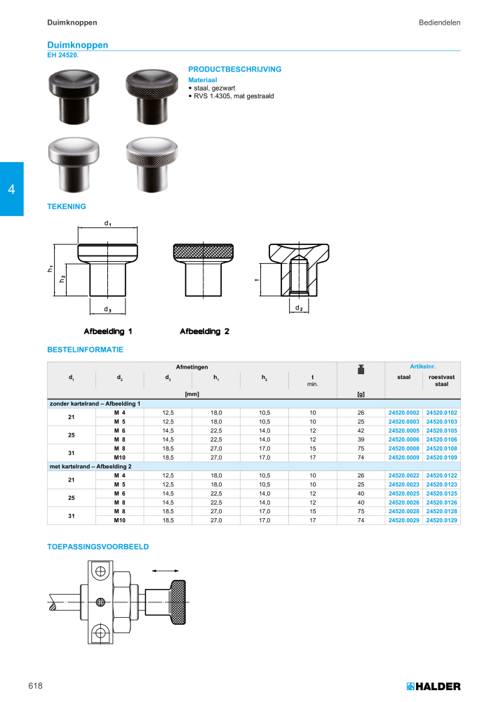 HALDER Hoofdcatalogus Normdelen NR.: 21021 - Pagina 618