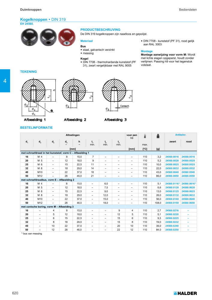 HALDER Hoofdcatalogus Normdelen NR.: 21021 - Pagina 620