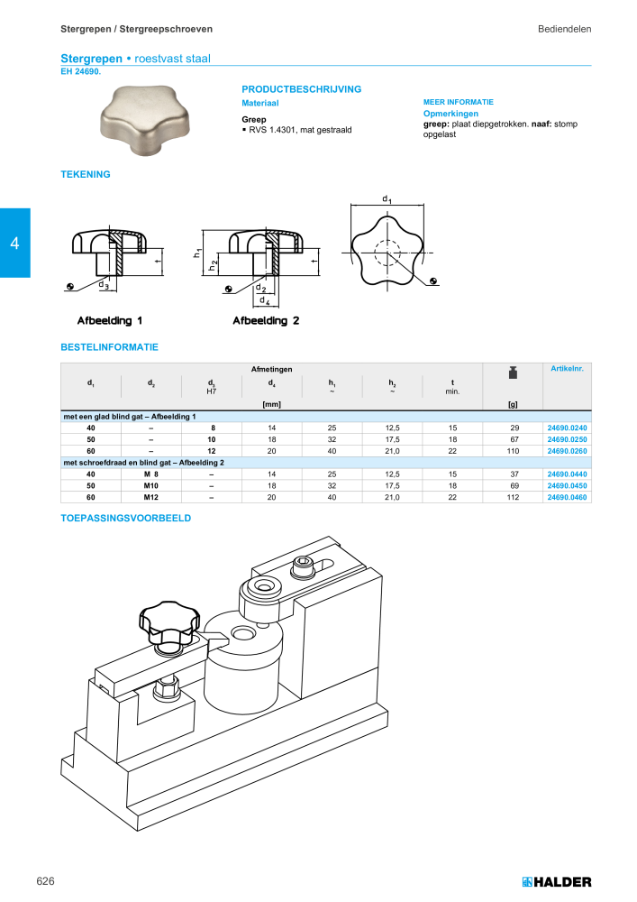 HALDER Hoofdcatalogus Normdelen NR.: 21021 - Pagina 626