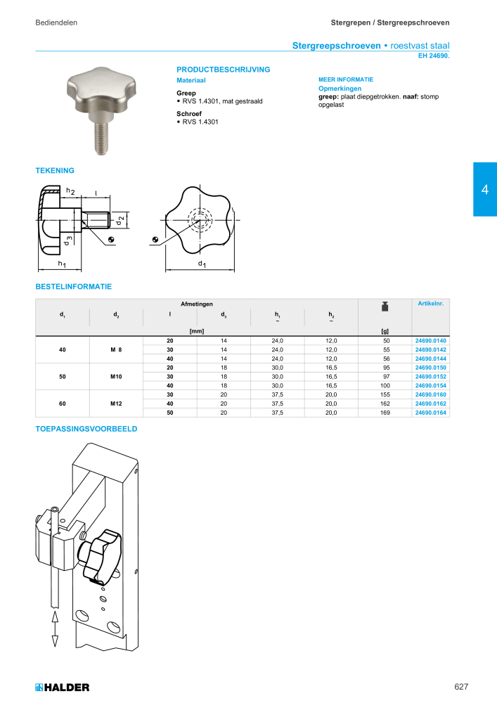 HALDER Hoofdcatalogus Normdelen NR.: 21021 - Pagina 627