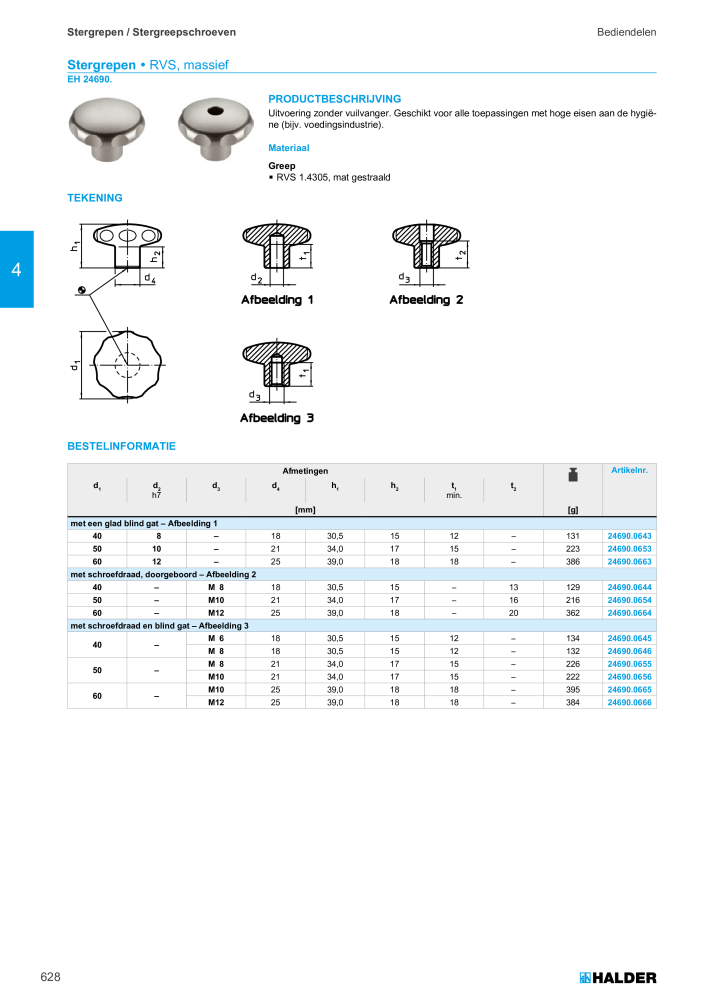HALDER Hoofdcatalogus Normdelen NR.: 21021 - Pagina 628