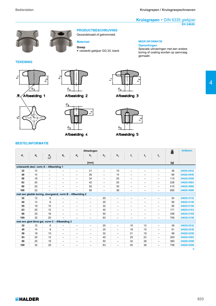 HALDER Hoofdcatalogus Normdelen NR.: 21021 - Pagina 633