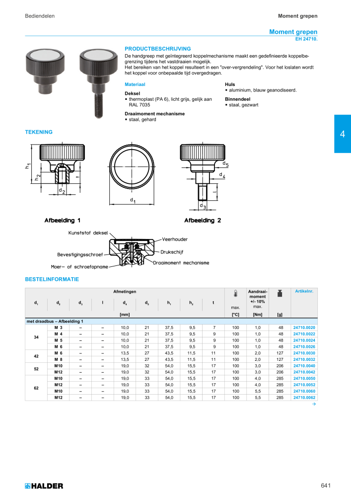 HALDER Hoofdcatalogus Normdelen NR.: 21021 - Seite 641