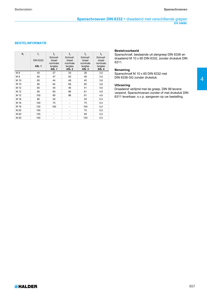 HALDER Hoofdcatalogus Normdelen NR.: 21021 - Pagina 657