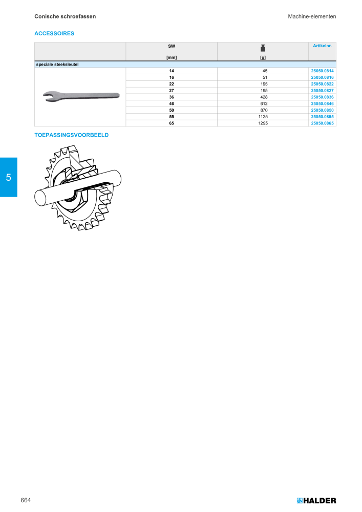 HALDER Hoofdcatalogus Normdelen Nº: 21021 - Página 664