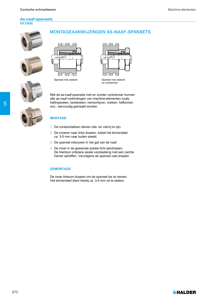 HALDER Hoofdcatalogus Normdelen NR.: 21021 - Pagina 670