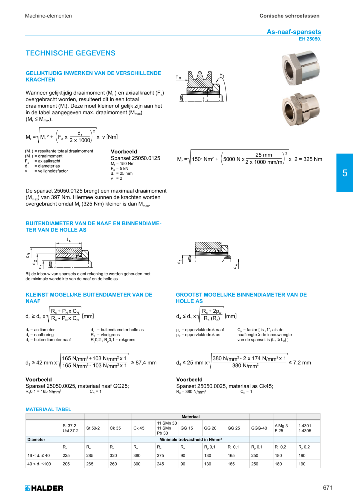 HALDER Hoofdcatalogus Normdelen NR.: 21021 - Pagina 671