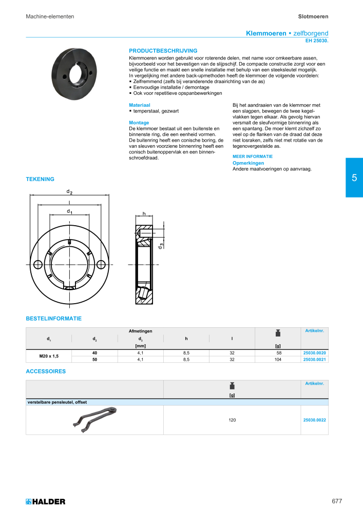 HALDER Hoofdcatalogus Normdelen NR.: 21021 - Pagina 677