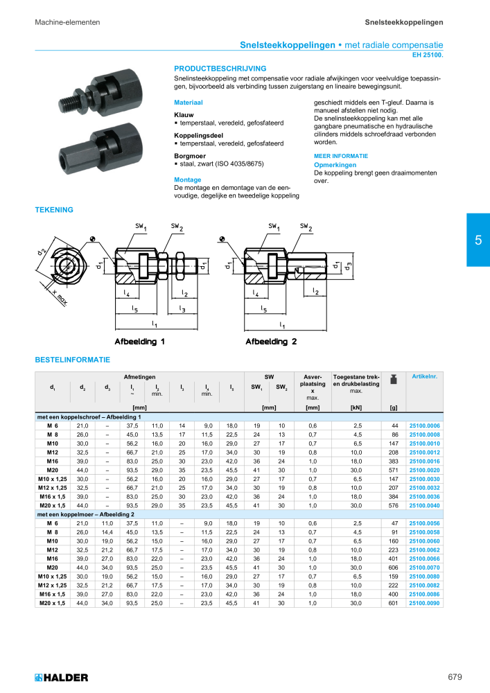 HALDER Hoofdcatalogus Normdelen NR.: 21021 - Pagina 679