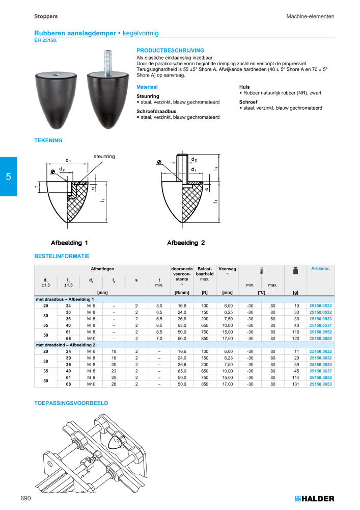 HALDER Hoofdcatalogus Normdelen NR.: 21021 - Pagina 690