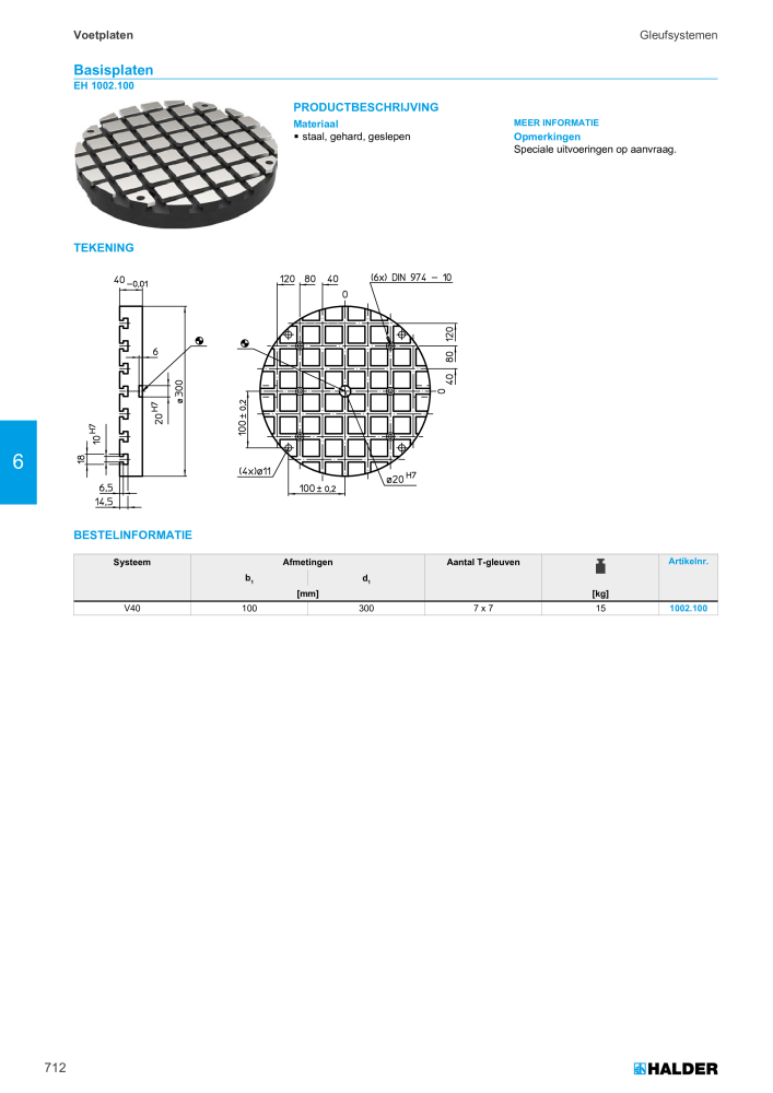 HALDER Hoofdcatalogus Normdelen NR.: 21021 - Pagina 712