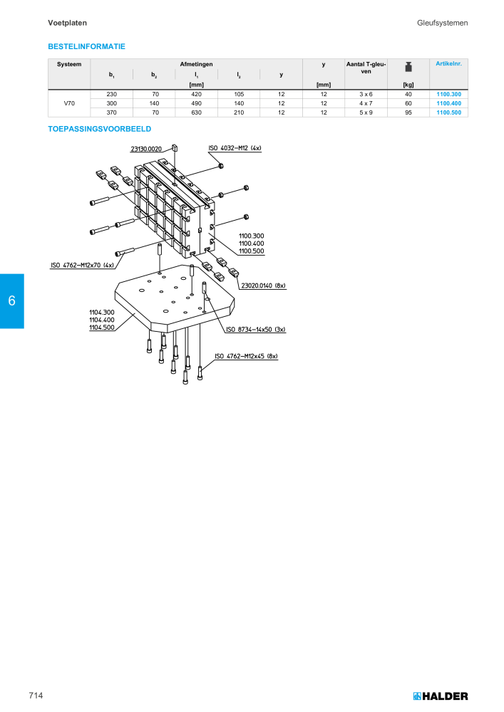 HALDER Hoofdcatalogus Normdelen NR.: 21021 - Pagina 714