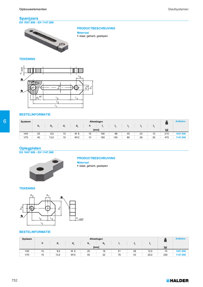 HALDER Hoofdcatalogus Normdelen NR.: 21021 - Strona 752