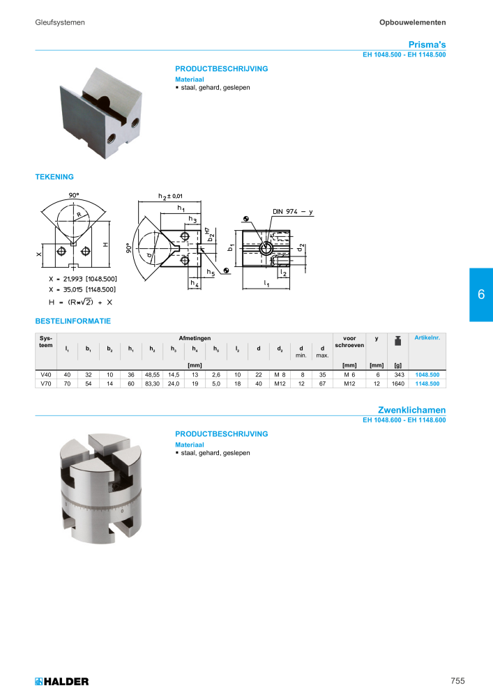 HALDER Hoofdcatalogus Normdelen NR.: 21021 - Pagina 755
