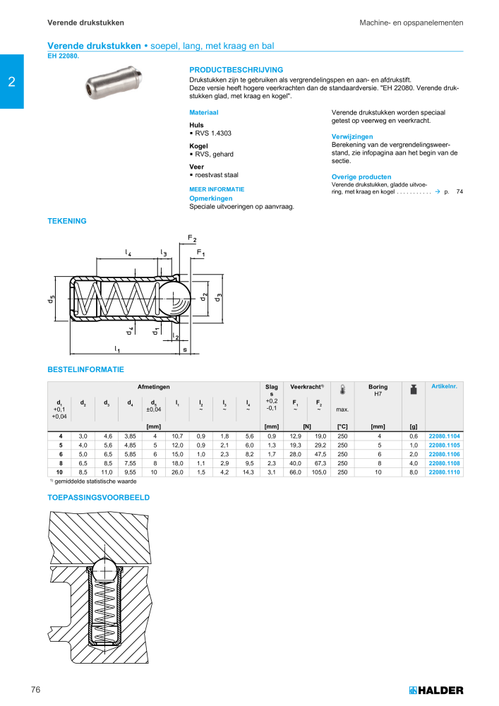 HALDER Hoofdcatalogus Normdelen NR.: 21021 - Pagina 76
