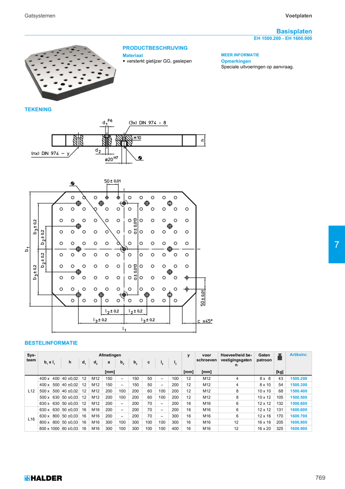 HALDER Hoofdcatalogus Normdelen NR.: 21021 - Pagina 769