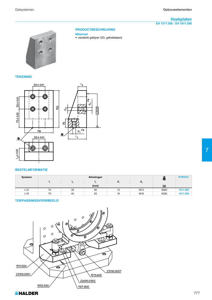 HALDER Hoofdcatalogus Normdelen NR.: 21021 - Pagina 777