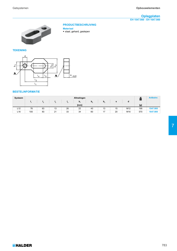 HALDER Hoofdcatalogus Normdelen NR.: 21021 - Pagina 783