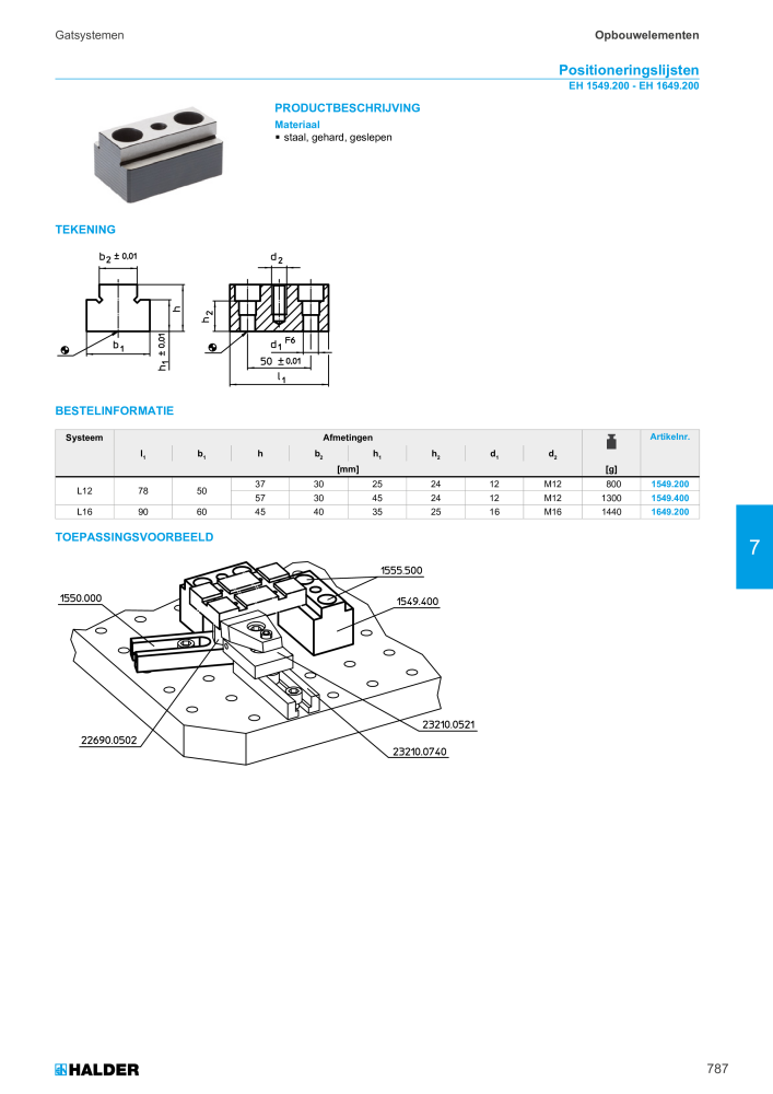 HALDER Hoofdcatalogus Normdelen NR.: 21021 - Pagina 787