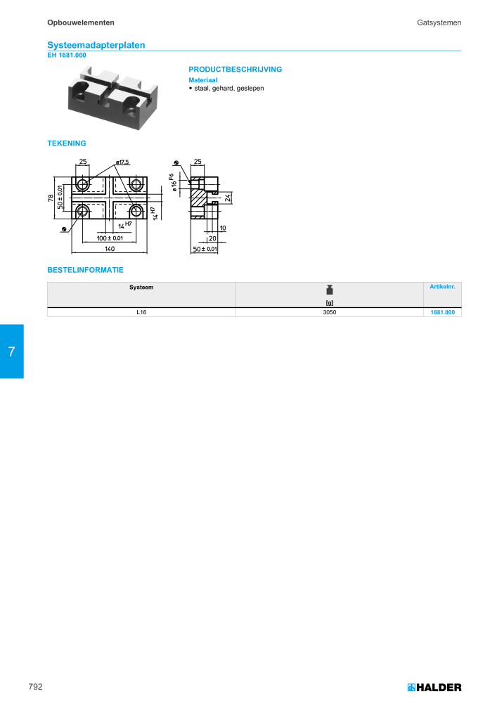HALDER Hoofdcatalogus Normdelen NR.: 21021 - Pagina 792