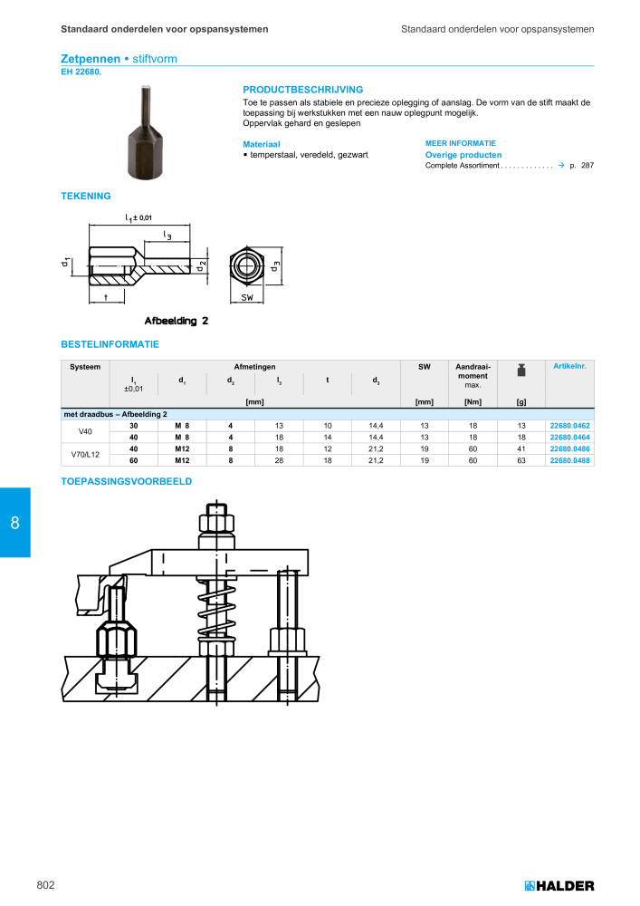 HALDER Hoofdcatalogus Normdelen NR.: 21021 - Pagina 802