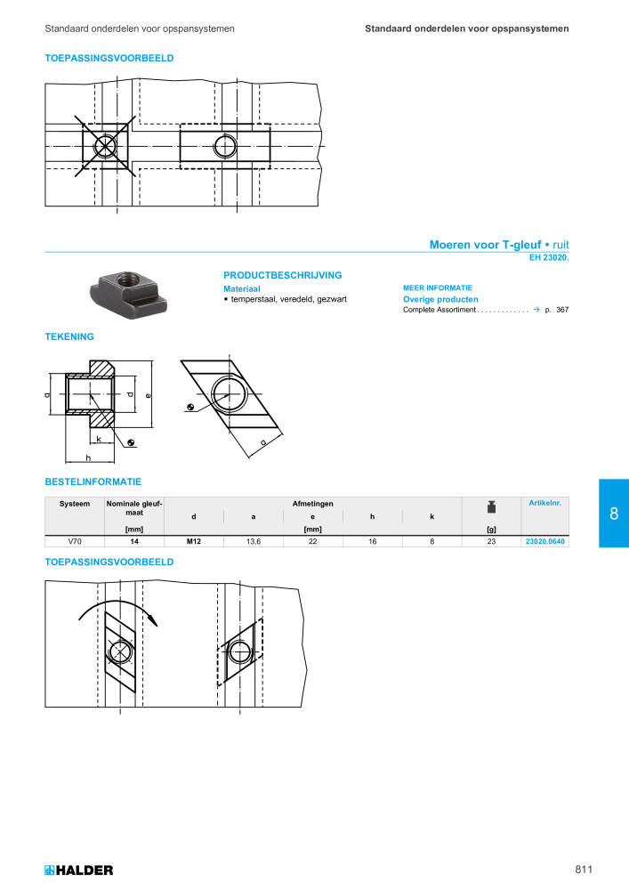 HALDER Hoofdcatalogus Normdelen NR.: 21021 - Pagina 811