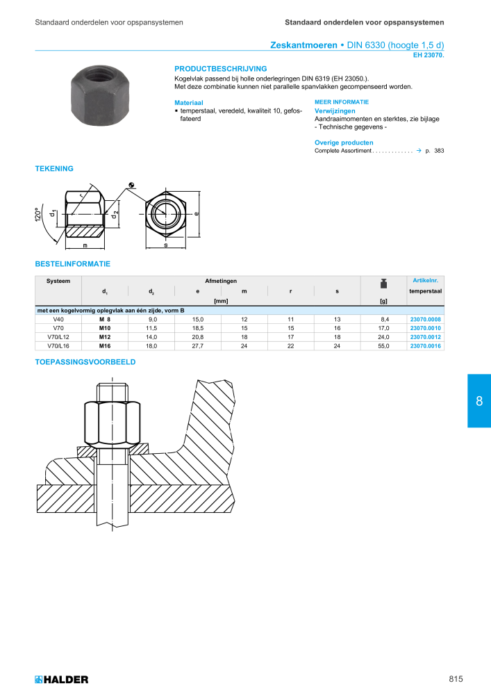HALDER Hoofdcatalogus Normdelen NR.: 21021 - Pagina 815