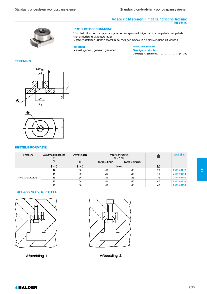 HALDER Hoofdcatalogus Normdelen NR.: 21021 - Pagina 819