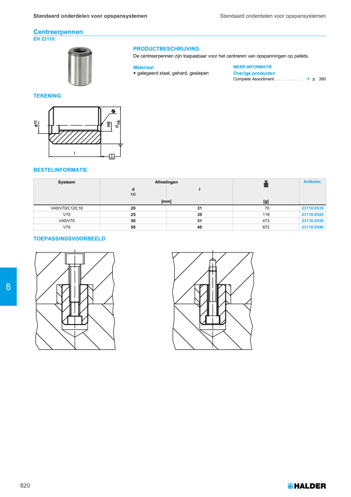 HALDER Hoofdcatalogus Normdelen NR.: 21021 - Pagina 820