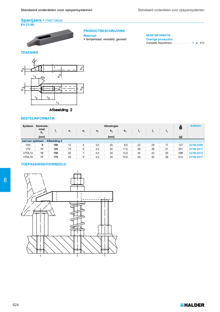 HALDER Hoofdcatalogus Normdelen NR.: 21021 - Pagina 824