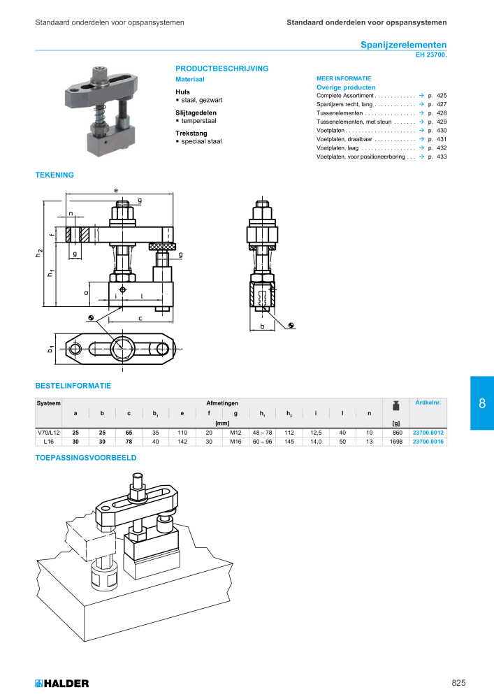 HALDER Hoofdcatalogus Normdelen NR.: 21021 - Pagina 825
