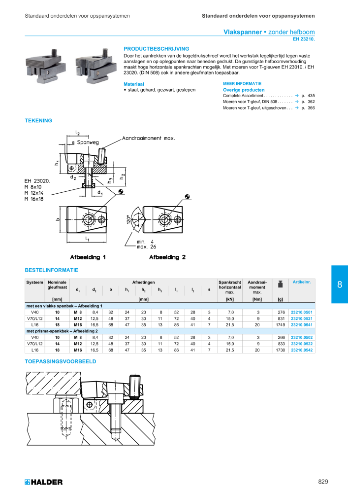 HALDER Hoofdcatalogus Normdelen NR.: 21021 - Pagina 829