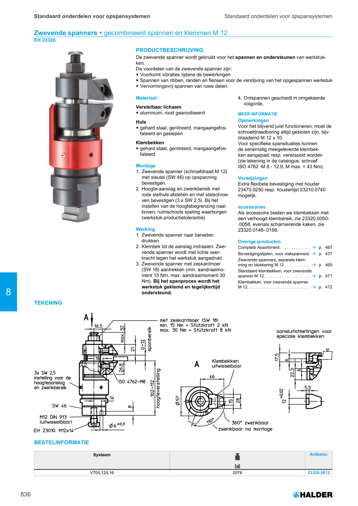 HALDER Hoofdcatalogus Normdelen NR.: 21021 - Pagina 836