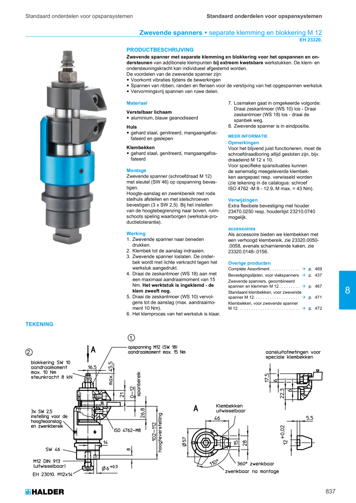 HALDER Hoofdcatalogus Normdelen NR.: 21021 - Pagina 837