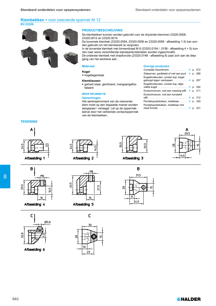 HALDER Hoofdcatalogus Normdelen NR.: 21021 - Pagina 840