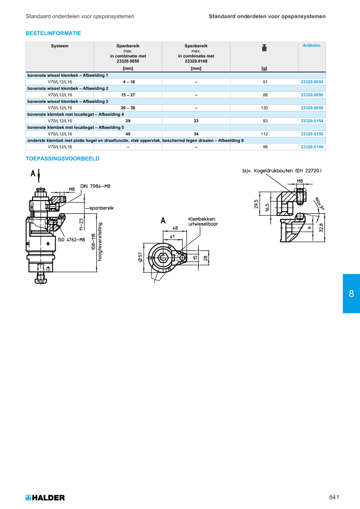 HALDER Hoofdcatalogus Normdelen NR.: 21021 - Pagina 841