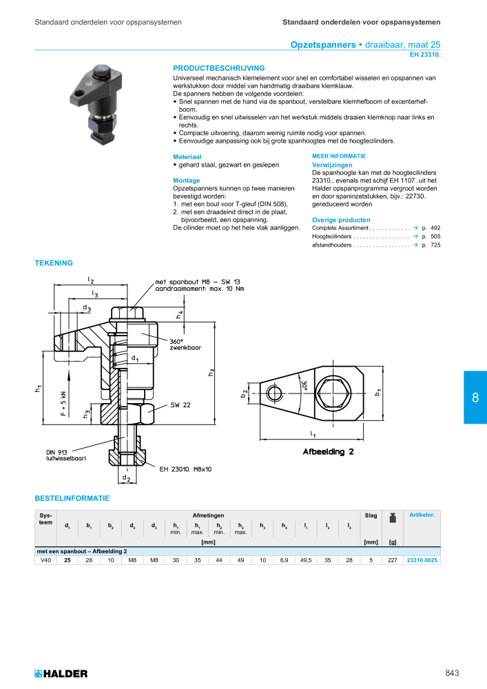 HALDER Hoofdcatalogus Normdelen NR.: 21021 - Pagina 843