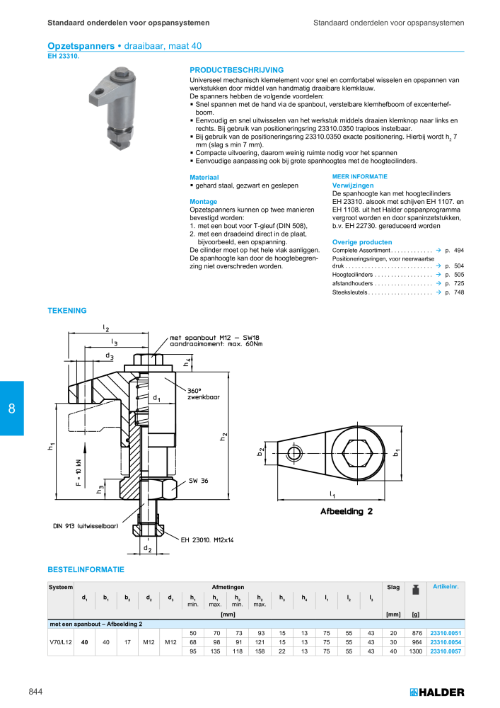 HALDER Hoofdcatalogus Normdelen NR.: 21021 - Pagina 844