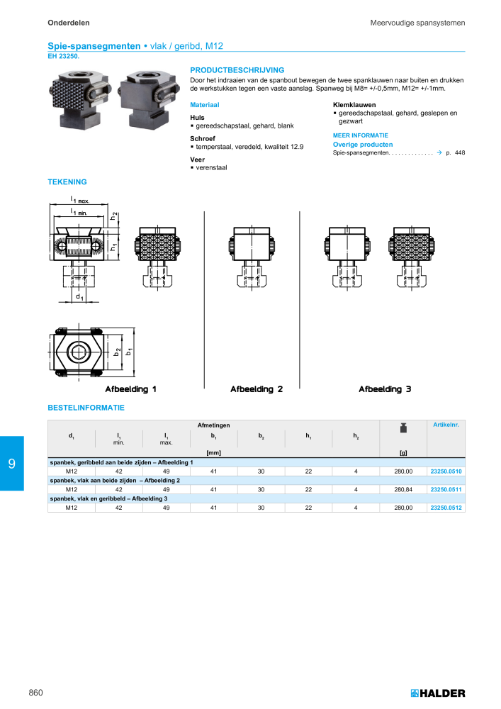 HALDER Hoofdcatalogus Normdelen NR.: 21021 - Pagina 860