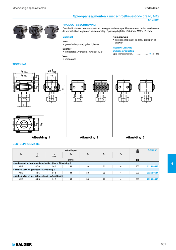HALDER Hoofdcatalogus Normdelen NR.: 21021 - Pagina 861