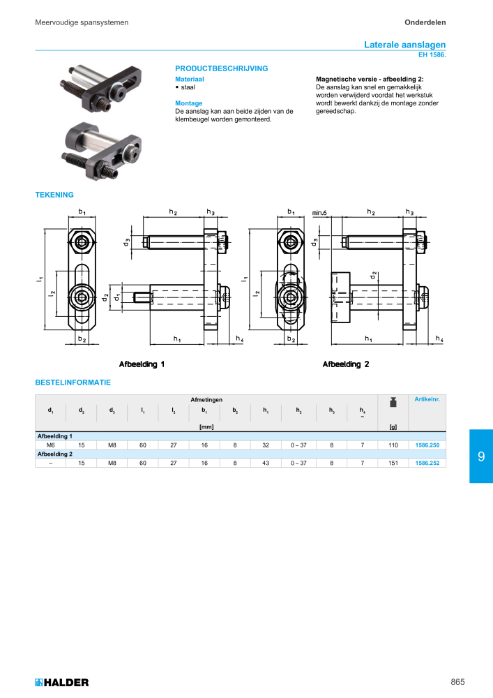 HALDER Hoofdcatalogus Normdelen NR.: 21021 - Pagina 865