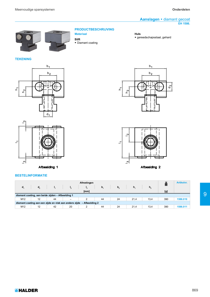 HALDER Hoofdcatalogus Normdelen NR.: 21021 - Pagina 869