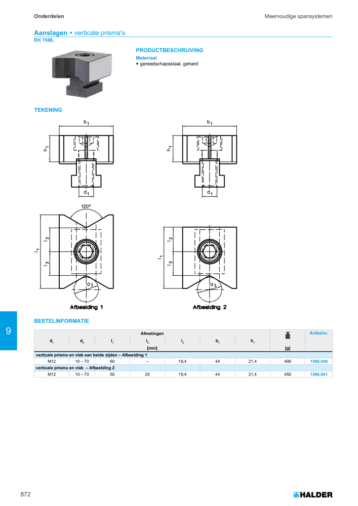 HALDER Hoofdcatalogus Normdelen NR.: 21021 - Pagina 872