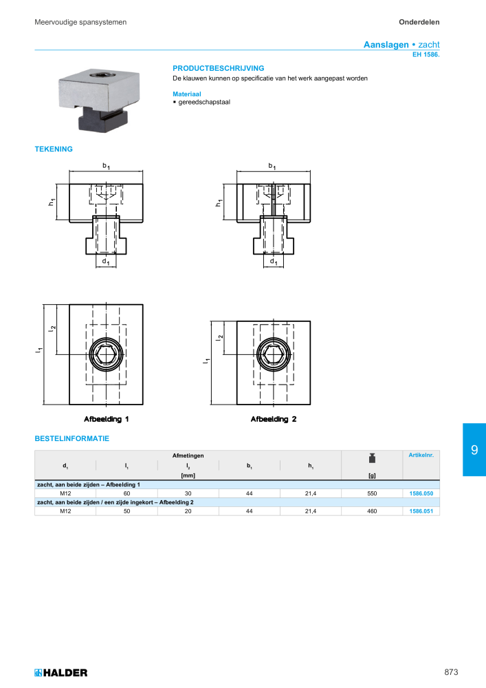 HALDER Hoofdcatalogus Normdelen NR.: 21021 - Pagina 873